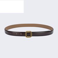 New Retro Leather Women's Fashion Decoration Jeans Belt Wholesale sku image 9