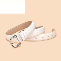 Women's New Retro Wild Leather Pin Buckle Decorative Two-layer Belt sku image 2