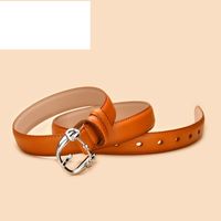 Women's New Retro Wild Leather Pin Buckle Decorative Two-layer Belt sku image 6