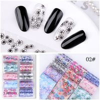 Fashion Starry Transfer Paper Colorful Laser Sticker Nail Art sku image 1