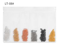 Jewelry Color Tassel Nail Decoration Thickness Mixed Punk Steel Ball sku image 5