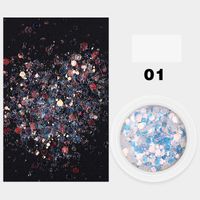 Mixed Glitter Powder Sequins Laser Gradient Flash Color Nail Jewelry sku image 1