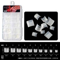 Fashion Simple Geometric Square 100 Pieces Boxed Manicure Pieces sku image 2