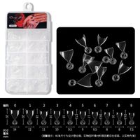 Fashion Simple Geometric Square 100 Pieces Boxed Manicure Pieces sku image 3