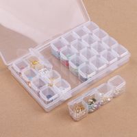 Fashion Nail Drill Box Plastic Empty Box Single-opened Storage 28 Box sku image 2