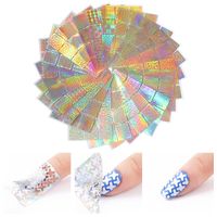 Nail Laser Hollow Decals Large Painted Printing Template Stickers sku image 1