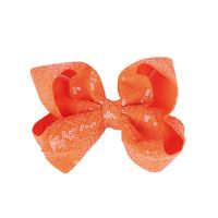 Children's Jewelry 5-inch Sequin Bow Hairpin Solid Color Girl Sequin Hairpin sku image 4