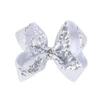 Children's Jewelry 5-inch Sequin Bow Hairpin Solid Color Girl Sequin Hairpin sku image 8