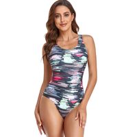 2022 New One-piece Swimsuit Women&#39;s European And American Cross-border Tight-fitting Conservative Gradient Swimsuit Swimsuit 30 sku image 16