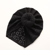 Cute Lace Hole Donut Baby Solid Color Cap Children's Headwear sku image 10