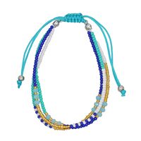 Bohemian Style Multi-layer Blue Bead Turquoise Woven Bracelet sku image 3