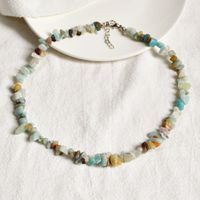New Handmade Geometric Colorful Crystal Short Necklace Female sku image 4