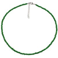 New Choker Fashion Bohemian Short Hand-beaded Colorful Beads Necklace sku image 6