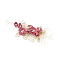 Bridal Headwear New Forest Blue Flower Hair Comb Knot Wedding Accessories sku image 44