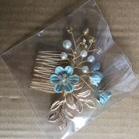 Bridal Headwear New Forest Blue Flower Hair Comb Knot Wedding Accessories sku image 23