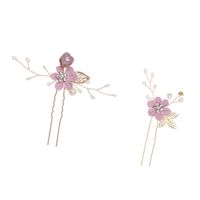Sweet Flower Alloy Cloth Hairpin sku image 2
