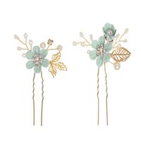 Sweet Flower Alloy Cloth Hairpin sku image 6