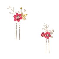 Sweet Flower Alloy Cloth Hairpin sku image 5