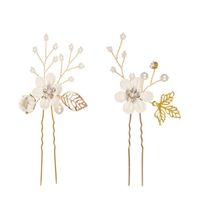 Sweet Flower Alloy Cloth Hairpin sku image 4