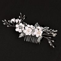 Bridal Headwear New Forest Blue Flower Hair Comb Knot Wedding Accessories sku image 45