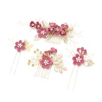 Bridal Headwear New Forest Blue Flower Hair Comb Knot Wedding Accessories sku image 61