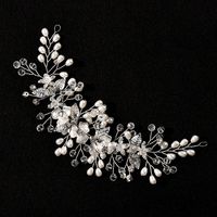 Diadema De Cristal Para Novia Con Diamantes De Imitación De Flores sku image 2
