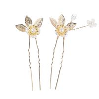 New Bridal Pearl Flower Headwear Hair Comb Wedding Dress Accessories sku image 1