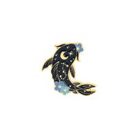 Fashion Cute Fish Rabbit Moon Badge Alloy Brooch sku image 3