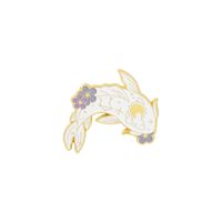 Fashion Cute Fish Rabbit Moon Badge Alloy Brooch sku image 4