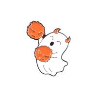Fashion Dripping Paint Halloween Pumpkin Ghost Alloy Brooch sku image 5