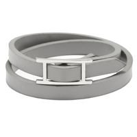 Fashion Leather Multi-layer Metal Buckle Bracelet sku image 7