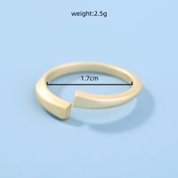 Einfache Mode Glänzend Kupfer Ring Paar Nachahmung Gold Zubehör Großhandel sku image 1