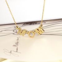 Fashion Mama Letter Necklace Mother's Day Gift Fashion Copper Jewelry sku image 1