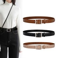 New Square Buckle Fashion Women's Black Simple Wholesale main image 2