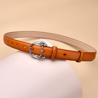 Women's New Retro Wild Leather Pin Buckle Decorative Two-layer Belt main image 5