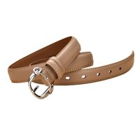 Women's New Retro Wild Leather Pin Buckle Decorative Two-layer Belt main image 6