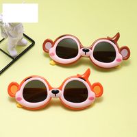 Lunettes De Soleil Polarisées Pour Enfants En Forme De Singe De Dessin Animé Mignon main image 3