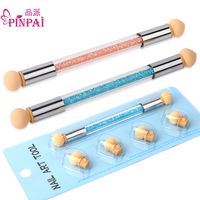 Fashion Solid Color Nail Art Double-headed Sponge Smudge Pen main image 2