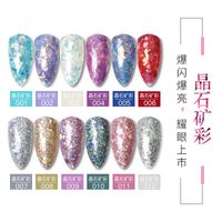 Japanese-style New Colorful Flash Nail Polish Gel Set 12 Colors main image 6