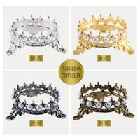 Vintage Style Crown Manicure Metal Penholder Wholesale main image 5