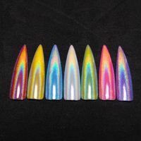 Manicure Rainbow Powder Mermaid Mirror Laser Powder Nail Metal Glitter main image 3