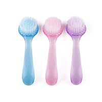 Fashion Nail Art Round Head With Cover Long Handle Dust Cleaning Nail Brush main image 3