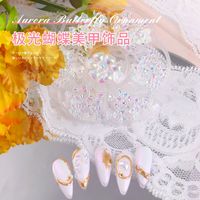 Nail Accessories Wholesale Aurora Crystal Resin Frosted Bow Mixed Decoration main image 3