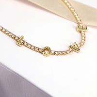 Fashion Mama Heart Necklace Bracelet Female Copper Zircon Jewelry Set main image 4