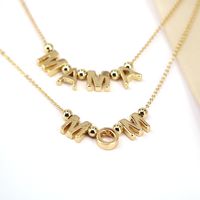 Fashion Mama Letter Necklace Mother's Day Gift Fashion Copper Jewelry main image 3