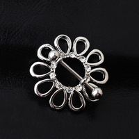 Ethnic Style Geometri Piercing Jewelry Stainless Steel Nipple Ring main image 5