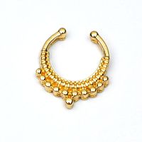 Wholesale Body Piercing Jewelry Fake Gold-plated Alloy Nose Ring main image 3