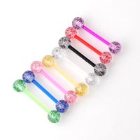 Body Piercing Jewelry Uv Soft Rod Tongue Nail Acrylic Wholesale main image 1