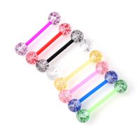 Body Piercing Jewelry Uv Soft Rod Tongue Nail Acrylic Wholesale main image 6