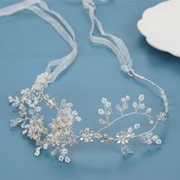 Fashion Bridal Wedding Hair Accessories Alloy Flower Pearl Hairband main image 4